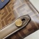 Crossbody bag with adjustable shoulder strap length, embossed F throughout, inside zipper pocket design.2419cm