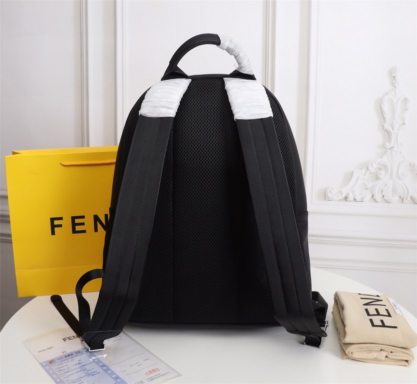 Lot [Top Original] Model 0237-1     Fendi fendi new cloth with leather school bag out of stock   Fendi little monster backpack upgrade   original quality   every detail to follow the foot to the right version of the   du