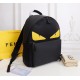 Lot [Top Original] Model 0237-1     Fendi fendi new cloth with leather school bag out of stock   Fendi little monster backpack upgrade   original quality   every detail to follow the foot to the right version of the   du