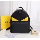 Lot [Top Original] Model 0237-1     Fendi fendi new cloth with leather school bag out of stock   Fendi little monster backpack upgrade   original quality   every detail to follow the foot to the right version of the   du