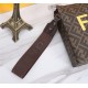 Brand FENDIStyle Men's New PVC Brown Silk Screen Printed BagItem No. 368568Color BrownMaterial imported nappa leather   double letters PVCSize 27205 FENDI upgraded version of the small monster men's men's bag, made of im