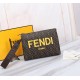 Brand FENDIStyle Men's New PVC Brown Silk Screen Printed BagItem No. 368568Color BrownMaterial imported nappa leather   double letters PVCSize 27205 FENDI upgraded version of the small monster men's men's bag, made of im