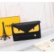 Brand FENDI FendiModel No. Yellow Sticker Clutch Bag for MenItem No. 768568Color black   egg yolkMaterial first layer imported Lychee grain cowhideSize 23155F family fendi clutch bag in calf leather with metal BAG BUGS e