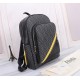 Brand FENDIDescription PVC backpack with two pocketsItem No. 668568Color blackMaterial waterproof nylon fabric   ultra-thousand leatherSize 32×43×14   Fendi fendi counter new cloth with microfiber leather backpack  fendi