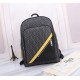 Brand FENDIDescription PVC backpack with two pocketsItem No. 668568Color blackMaterial waterproof nylon fabric   ultra-thousand leatherSize 32×43×14   Fendi fendi counter new cloth with microfiber leather backpack  fendi