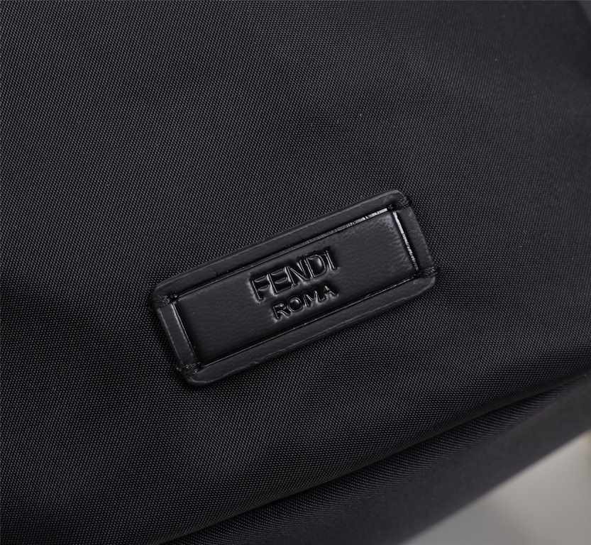 Lot [Top Original] Model 33205-1      Fendi fendi new cloth with leather school bag out of stock   Fendi little monster backpack upgrade   original quality   every detail follow the right version   duffel bag   nylon spl