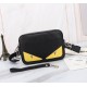 Brand FENDI FendiModel No. Camera bag with yellow stickerColor BlackSize 23165Material head layer imported nappa cowhide  FENDI pouch Fendi men's bags   super explosive models come to pull, the first layer of Napa cowhid