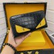 () [Original single] Fendi Fendi  [Model] 666095 small wallet [Size] 19-10-2.5cm [Color] black High-end quality (original single authentic) [Material] Fendi counter purchases classic  original imported   cowhide  authent