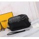 Brand FENDIModel No. Double Label Silk Screen Printed Camera BagColor BlackSize 23165Material head imported nappa cowhide   double letters PVC  FENDI pouch Fendi men's bags   super explosive models come to pull, the firs