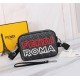 Brand FENDIModel No. Double Label Silk Screen Printed Camera BagColor BlackSize 23165Material head imported nappa cowhide   double letters PVC  FENDI pouch Fendi men's bags   super explosive models come to pull, the firs