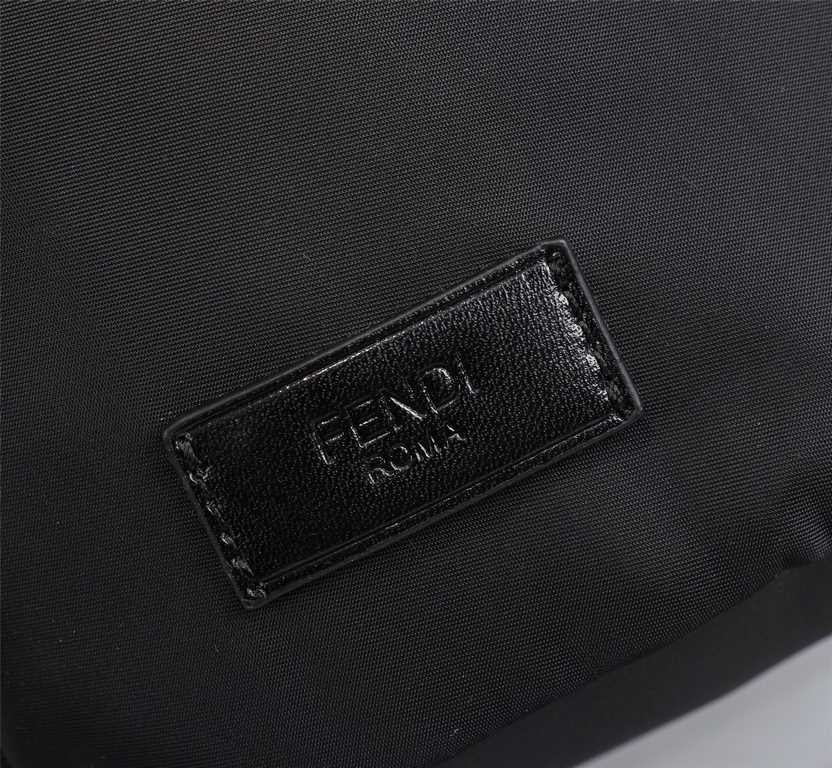 Brand FENDIStyle Yellow Sticker BackpackItem No. 668568Color blackMaterial waterproof nylon fabric   ultra-thousand leatherSize 343814cm (large)273212cm (small)     fendi fendi counter new cloth with microfiber leather b