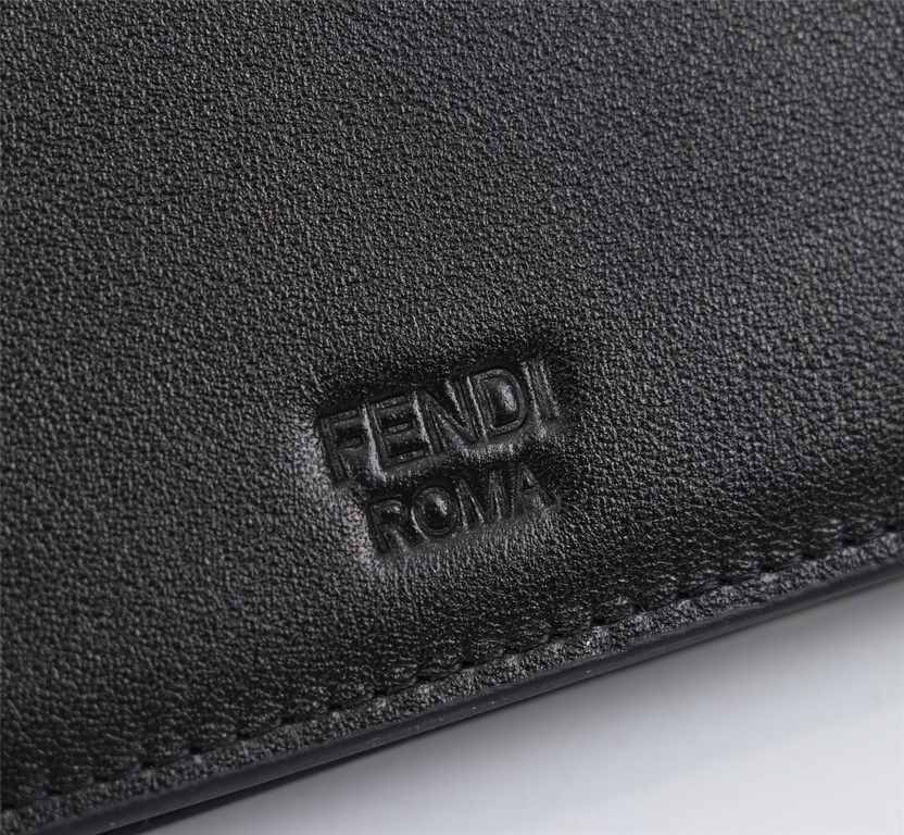 Brand FENDIStyle Gold clipItem No. 968568Color black golden ironSize 129.52Material large surface with imported first layer of Napa cowhide, lining with black sheepskin, feel delicateFENDI short clip wallet Introduction 