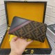 () [Original] Fendi  [Model] 6660100 small wallet [Size] 19-10-2.5cm [Color] black high-end quality (original authentic) [Material] Fendi counter purchases classic  the original imported   cowhide  authentic imported YKK