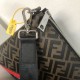 Original goods  New  FENDI (Fendi 2024-5)   explosive exclusive cross-body bag shipment, double F print pattern cloth with cowhide, front with color blocking perfectly suited to the user's needs, high-quality hardware, w