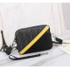 Brand FENDIModel No. PVC Yellow Camera BagColor blackSize 23165Material imported nappa leather   double letters PVC  FENDI pouch Fendi men's bags   super explosive models come to pull, the first layer of Napa cowhide han