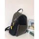 Original goods .FENDI (Fendi   2022-1 brown) 2021 winter new men's double F jacquard shoulder bag with curved top handle, adjustable shoulder strap and full front coverage of high-tech logo mesh fabric. Top cowhide leath