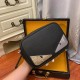 Size 24-16-7, Model No. 33035-2, Color Black Fendi - Fendi latest models of small cross-body bag   the original quality of the imported calfskin leather leather is soft and feels awesome with LOGO tote strap dual-use can