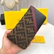 () [Original] Fendi Fendi  [Model] 666100 small wallet [Size] 19-10-2.5cm [Color] black high-end quality (original single authentic) [Material] Fendi counter purchases classic  original imported   cowhide  authentic impo