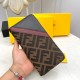 () [Original] Fendi Fendi  [Model] 666100 small wallet [Size] 19-10-2.5cm [Color] black high-end quality (original single authentic) [Material] Fendi counter purchases classic  original imported   cowhide  authentic impo