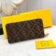 () [Original] Fendi Fendi  [Model] 666100 small wallet [Size] 19-10-2.5cm [Color] black high-end quality (original single authentic) [Material] Fendi counter purchases classic  original imported   cowhide  authentic impo