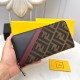 () [Original] Fendi Fendi  [Model] 666100 small wallet [Size] 19-10-2.5cm [Color] black high-end quality (original single authentic) [Material] Fendi counter purchases classic  original imported   cowhide  authentic impo