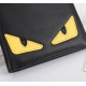 Brand FENDIStyle Yellow Sticker ClipItem No. 968568Color black   lemon yellowSize 129.52Material large surface with imported first layer of Napa cowhide, lining with red sheepskin, feel delicateFENDI short clip wallet In