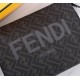 Brand FENDIStyle New PVC Gray Silk Screen Men's BagItem No. 368568Color blackMaterial imported nappa cowhide leather   double letters PVCSize 27205 FENDI upgraded version of the small monster men's men's bag, made of imp