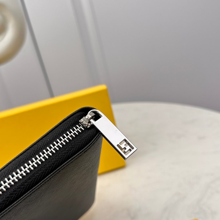 [Original] Fendi Fendi [Model] 666096 small wallet [Size] 19-10-2.5cm [Color] black High-end quality (original authentic) [Material] Fendi counter purchase classic  original imported   cowhide  authentic imported YKK log