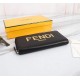 Brand FENDIDescription silkscreen monoprintItem No. 868568Color blackSize 19.510.53Material Imported head layer nappa cowhide on the surface, yellow sheepskin lining, delicate feelFENDI zipper wallet Introduction spring 