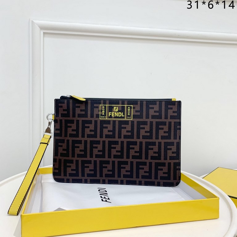 Fendi, imported nappa PVC, original hardware  feel awesome . Top designers to create a casual style production   super smooth zipper, top oiled edges smooth, super large capacity space design multi-card   hidden compartm