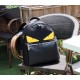 . Model 33205-1    fendi fendi counter new cloth with leather schoolbag out of stock  fendi small monster backpack upgrade   original single quality  every detail follow the counter  double shoulder bag  nylon spliced wi