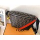 Original goods   (with box)New  FENDI (Fendi 2027-5)   explosive exclusive cross-body bag shipment, double F print pattern cloth with cowhide, front with color blocking perfectly suited to the user's needs, high-quality 