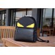 Lot [Top Original] Model 33205-1      Fendi fendi new cloth with leather school bag out of stock   Fendi little monster backpack upgrade   original quality   every detail follow the right version   duffel bag   nylon spl