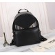 Brand FENDIModel Backpack with lettersItem No. 668568Color blackMaterial waterproof nylonSize 343814cm (Large)     Fendi fendi counter new cloth with microfiber leather backpack   metal plate eyes   fendi small monster b