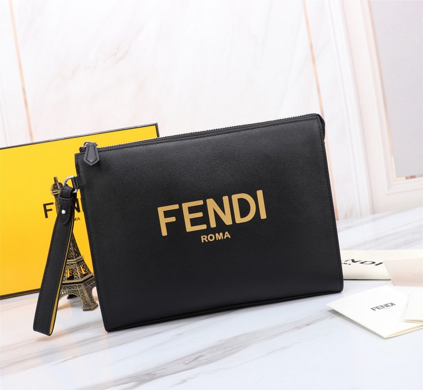 Brand FENDIStyle Men's Silkscreen Monogrammed Men's BagItem No. 368568Color blackMaterial imported nappa cowhide leatherSize 27205 FENDI upgraded version of the small monster men's men's bag, made of imported first layer