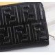 Brand FENDIModel Stainless steel single pullItem No. 868568Color blackSize 19.510.53Material large surface with imported first layer Napa cowhide, lining with black sheepskin, feel delicateFENDI zipper wallet Introductio