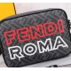 Brand FENDIModel No. Double Label Silk Screen Printed Camera BagColor BlackSize 23165Material head imported nappa cowhide   double letters PVC  FENDI pouch Fendi men's bags   super explosive models come to pull, the firs