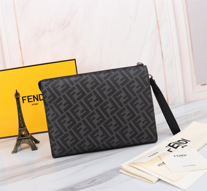 Brand FENDI FendiStyle PVC yellow man bagItem No. 368568Color blackMaterial imported nappa leather   double letters PVCSize 27205 FENDI upgraded version of the small monster men's men's bag, made of imported first layer 