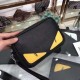 Size24-16-7Color black Fendi - Fendi latest small crossbody bag   original quality F33243, using imported calfskin leather soft feel awesome with LOGO tote strap dual-use can be used as a handbag on the body excellent un