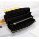 Brand FENDIStyle Single Pull with Gold Iron PieceItem No. 868568Color black golden ironSize 19.510.53Material imported head layer nappa cowhide on the surface, black sheepskin lining, delicate feelFENDI zipper wallet Int