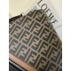 Original goods  New  FENDI (Fendi 2033-1)   explosive exclusive cross-body bag shipment, double F print pattern cloth with cowhide, front with color blocking perfectly suited to the user's needs, high-quality hardware, w