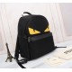 Brand FENDIStyle Full Cloth BackpackItem No. 668568Color blackMaterial waterproof nylonSize 343814cm (large)273212cm (small)     fendi fendi counter new cloth with microfiber leather backpack   fendi small monster backpa