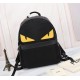 Brand FENDIStyle Full Cloth BackpackItem No. 668568Color blackMaterial waterproof nylonSize 343814cm (large)273212cm (small)     fendi fendi counter new cloth with microfiber leather backpack   fendi small monster backpa