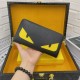 () [Original] Fendi  [Model] 666096 small wallet [Size] 19-10-2.5cm [Color] black high-end quality (original authentic) [Material] Fendi counter purchases classic  the original imported   cowhide  authentic imported YKK 