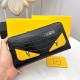 () [Original] Fendi Fendi  [Model] 666095 small wallet [Size] 19-10-2.5cm [Color] black high-end quality (original single authentic) [Material] Fendi counter purchases classic  original imported   cowhide  authentic impo