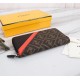 Brand FENDIModel No. PVC red single pullItem No. 868568Color BrownSize 19.510.53Material imported head layer nappa cowhide   double letters PVC, lining with black sheepskin, delicate feelFENDI zipper wallet Introduction 