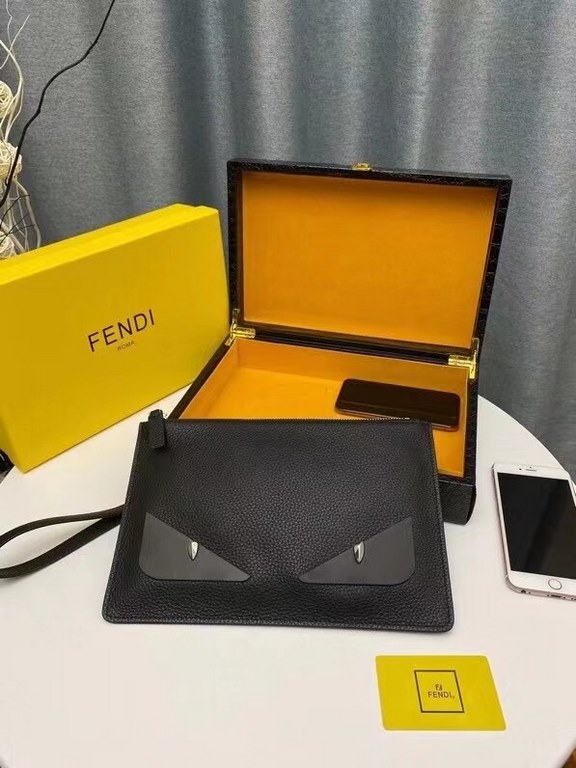 [Model 2051] Fendi cowhide original single handbag    original single quality   men and women universal models   exclusive real shot   although the style can be copied, but the material can not be replicated, workmanship