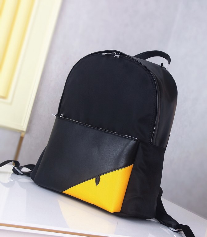 秘[Fendi 9037 Backpack]     Italian Milan counter new   Imported waterproof special fabric with cowhide leather  [Strong] Casual outdoor double backpacks, call the counter     Top single original goods   [Strong] That tex