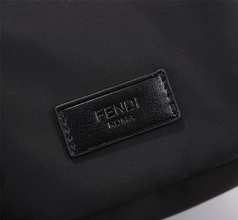 Brand FENDI FendiModel No. Yellow F Backpack (Large)Item No. 668568Color blackMaterial waterproof nylon fabric   ultra-thousand leatherSize 343814cm   Fendi fendi counter new cloth with microfiber leather backpack  fendi