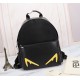 Brand FENDI FendiModel No. Yellow F Backpack (Large)Item No. 668568Color blackMaterial waterproof nylon fabric   ultra-thousand leatherSize 343814cm   Fendi fendi counter new cloth with microfiber leather backpack  fendi